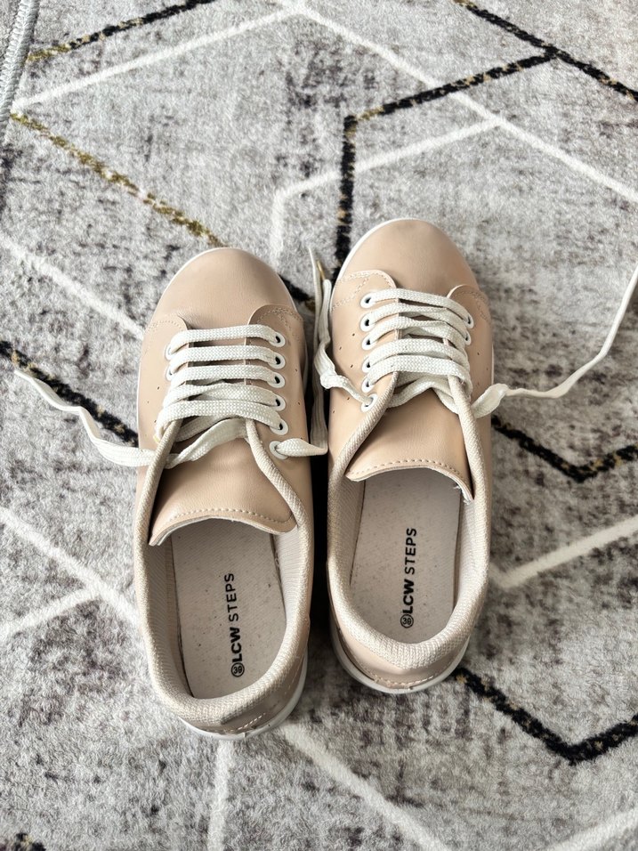 Bej Kadın Sneakers - Görsel 2