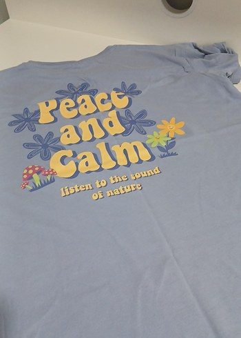 lila Pamuklu bol Tişört  Kısa Kollu, Rahat Kesim - Görsel 2