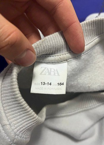 Gri Erkek Zara Sweatshirt - Görsel 3