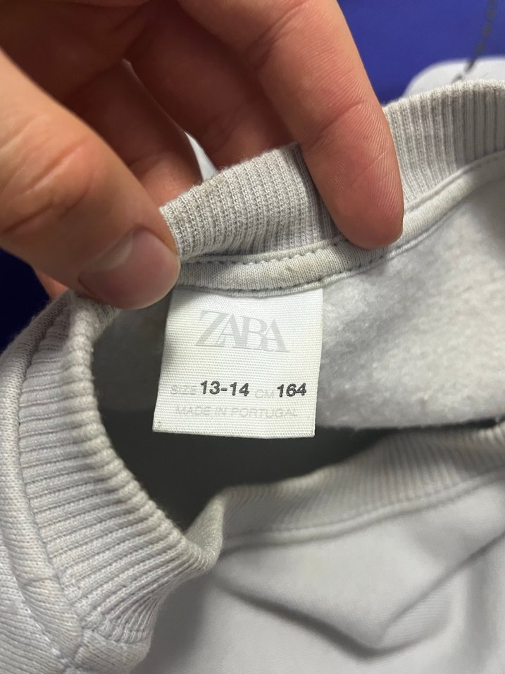 Gri Erkek Zara Sweatshirt - Görsel 3