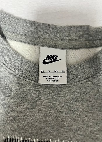 Nike Gri Uzun Kollu Sweatshirt - Görsel 3