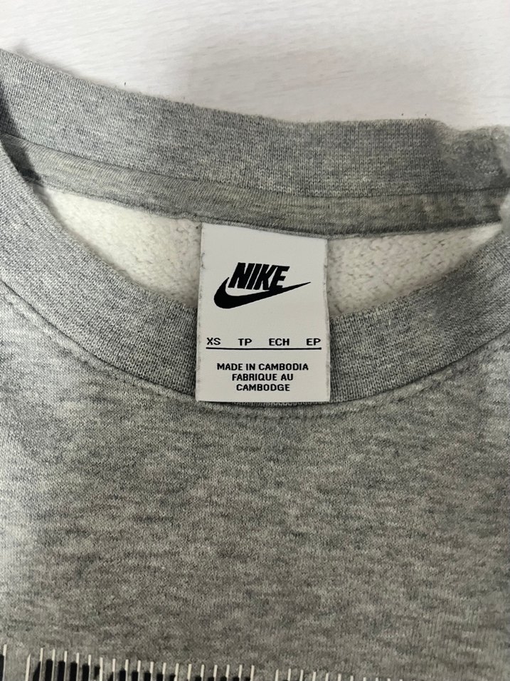 Nike Gri Uzun Kollu Sweatshirt - Görsel 3