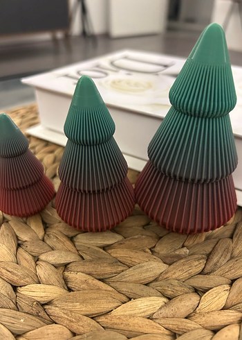 Renkli Kademeli Ağaç Şekilli 3d figürler - Görsel 2