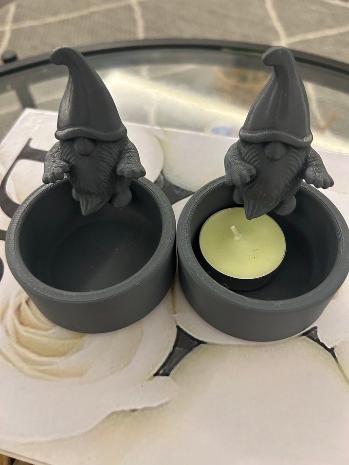 Gri Cüce Figürlü Mumluk Seti - Görsel 2