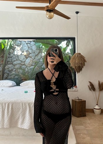 Siyah Strappu Bikini Üstü - Görsel 3