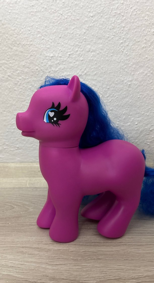 Büyük Mor Pastel Renkli At Figürü - Görsel 2