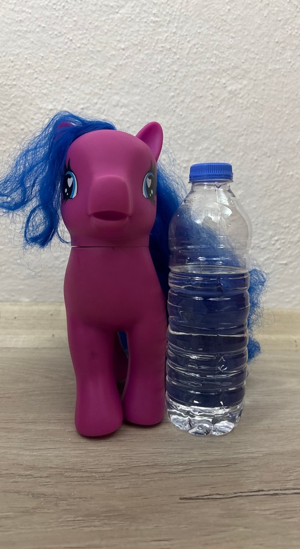 Büyük Mor Pastel Renkli At Figürü - Görsel 4