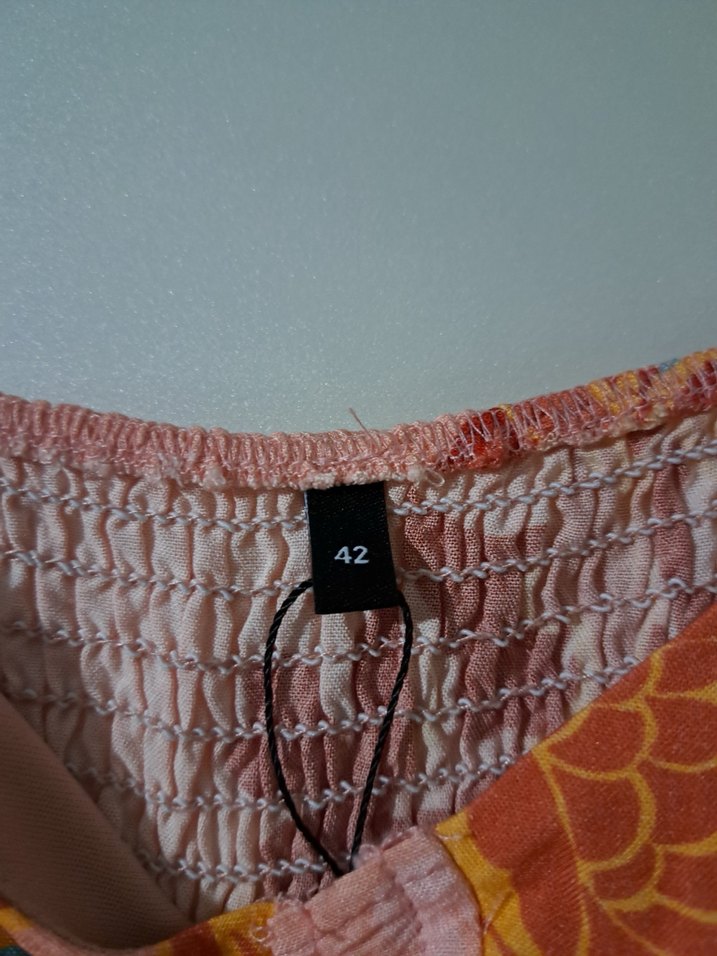 Bohem Çok Renkli Askılı Uzun Elbise - Görsel 3