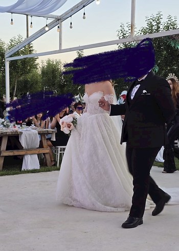 Fransız Dantel Gelinlik - Görsel 3