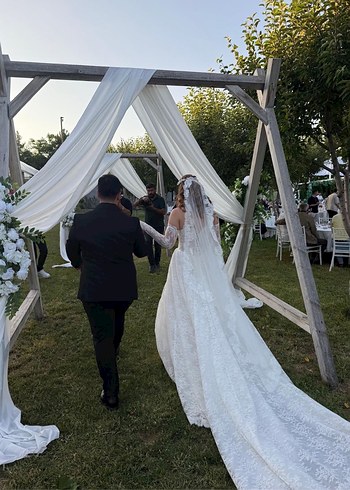 Fransız Dantel Gelinlik - Görsel 6