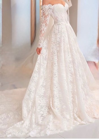 Fransız Dantel Gelinlik - Görsel 7