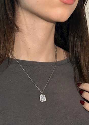 Çelik Işıltılı Baget Kolye - Görsel 2