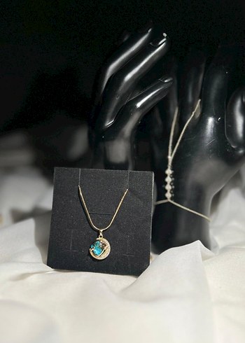 Çelik Işıltılı Uzay Kolye - Görsel 3