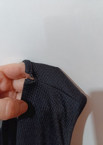 Beli Lastikli Siyah V Yaka Kadın Tulum - Görsel 12