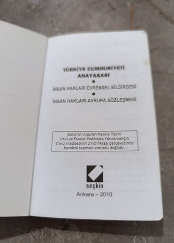 T.C. Anayasası 12 Eylül 2010 Cep Kitap - Görsel 7