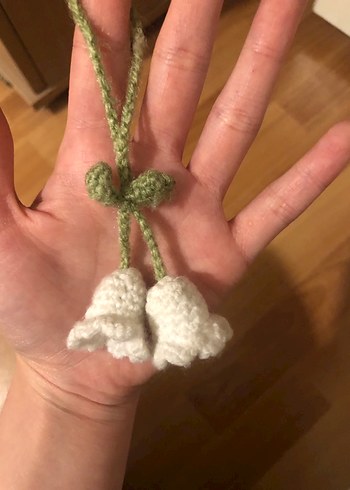 Beyaz Püsküllü Bohem Kadın Anahtarlık - Görsel 3