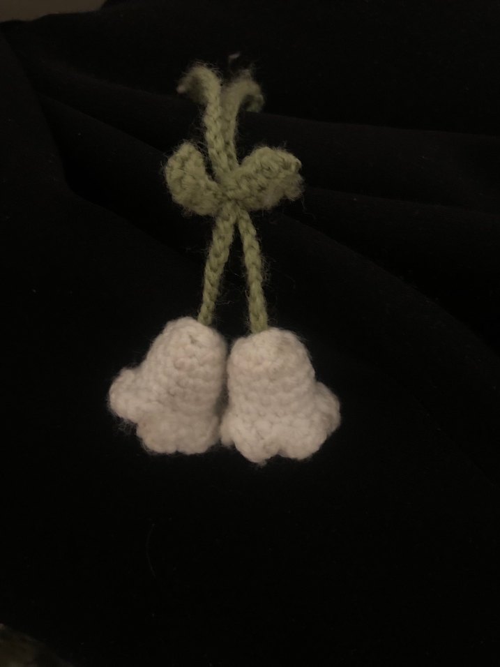 Beyaz Püsküllü Bohem Kadın Anahtarlık - Görsel 2