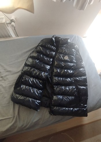 Siyah Parlak Düğmeli Erkek Şişme Yelek - Görsel 2