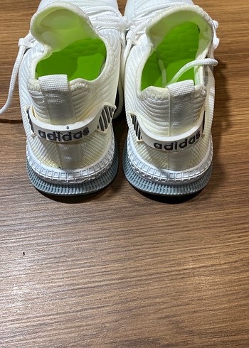 Beyaz erkek  Sneakers, Elastik Detaylı - Görsel 3