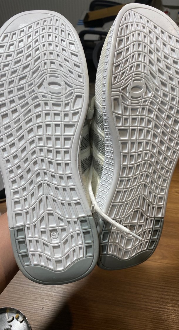 Beyaz erkek  Sneakers, Elastik Detaylı - Görsel 5