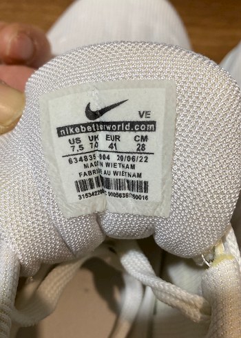 Nike Beyaz Kadın Spor Ayakkabı - Görsel 4