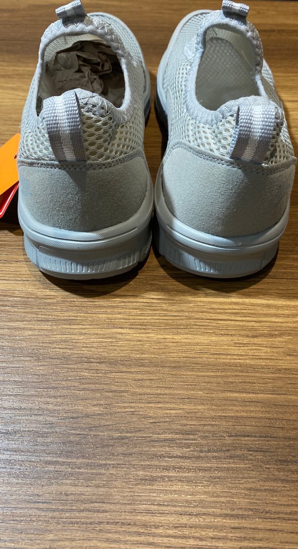 Beyaz Gri Stiletto Topuklu Spor Ayakkabı - Görsel 3