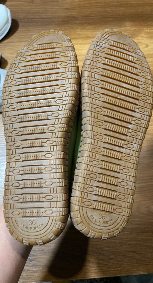 Kadın Yeşil Dolgu Topuklu Deri  Günlük Babet - Görsel 4