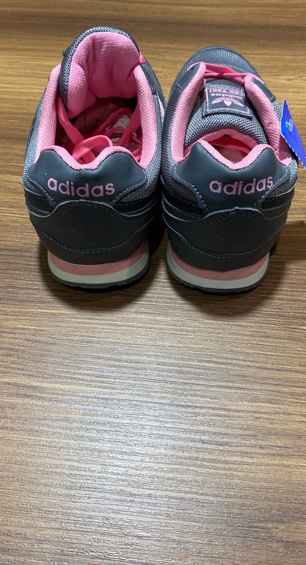 Gri-Pembe Adidas Kadın Spor Ayakkabı - Görsel 3
