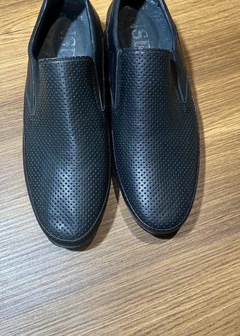 Siyah deri Erkek Klasik Ayakkabı - Görsel 2