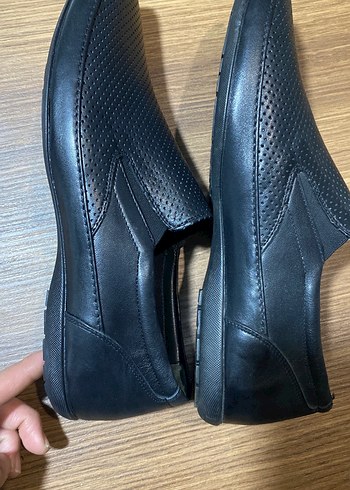 Siyah deri Erkek Klasik Ayakkabı - Görsel 4