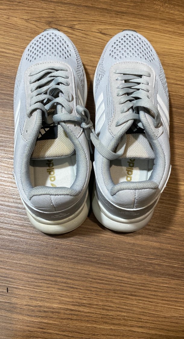 Gri Kadın Spor Ayakkabı Stiletto Topuklu - Görsel 3