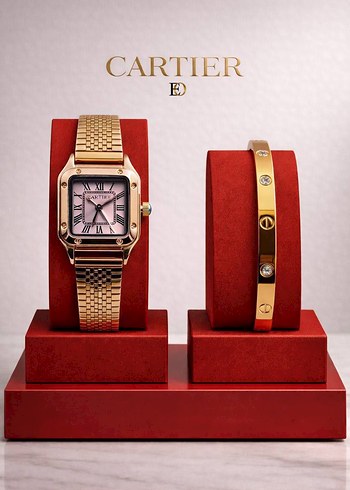 Altın Renkli Modern Klasik Kadın Saati - Görsel 2