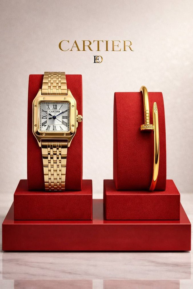 Altın Renkli Modern Klasik Kadın Saati - Görsel 3