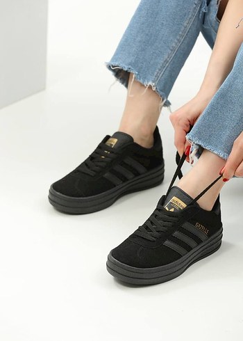 Kadın Mavi Denim Platform Spor Ayakkabı - Görsel 10