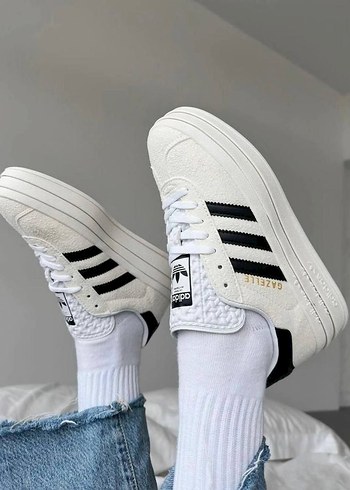 Kadın Mavi Denim Platform Spor Ayakkabı - Görsel 7