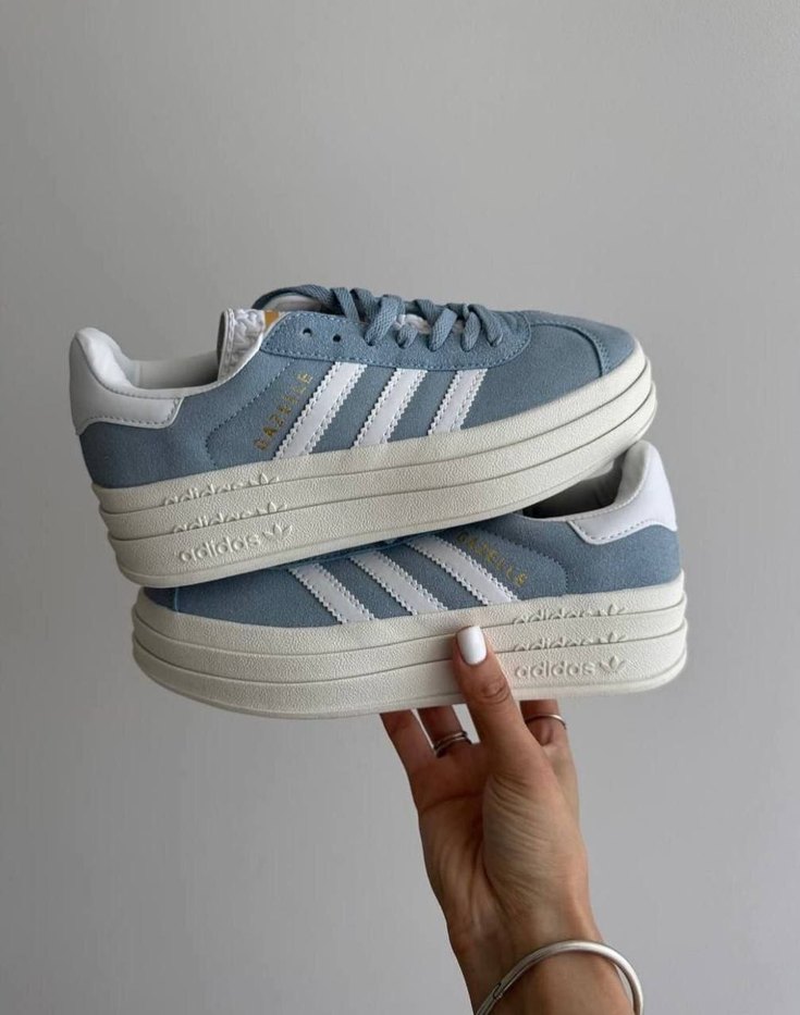 Kadın Mavi Denim Platform Spor Ayakkabı - Görsel 3