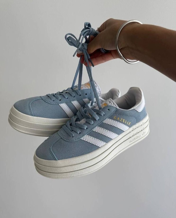 Kadın Mavi Denim Platform Spor Ayakkabı - Görsel 2