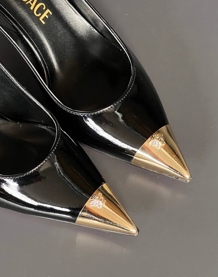 Altın Uçlu Modern Klasik Stiletto - Görsel 3