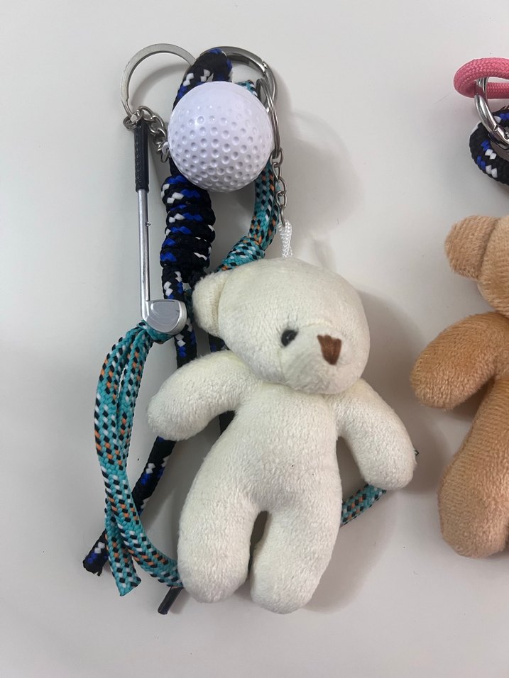 Renkli Püsküllü Kadın Anahtarlık çanta süsü - Görsel 2