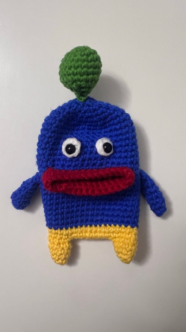 Renkli Örgü Kadın Anahtarlık - Görsel 2