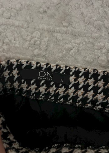 Kürk Detaylı Ekose Midi Kadın Etek - Görsel 2