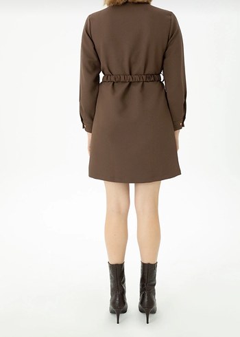 Us.Polo kahverengi elbise - Görsel 3