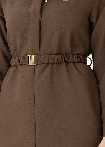 Us.Polo kahverengi elbise - Görsel 5