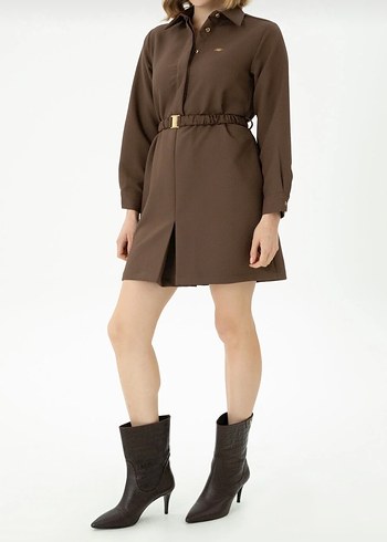 Us.Polo kahverengi elbise - Görsel 2