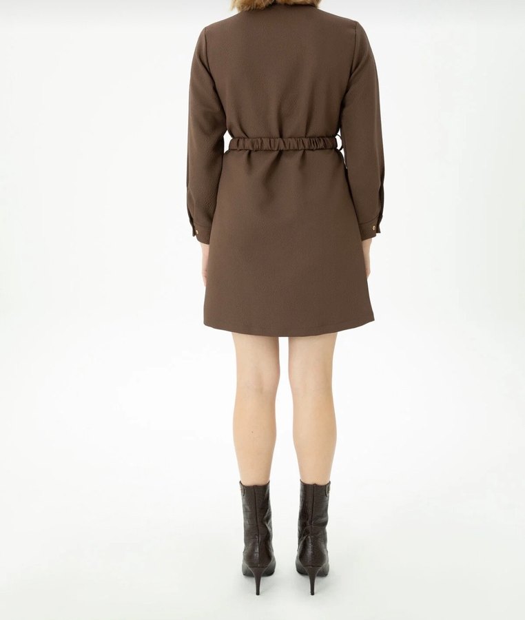 Us.Polo kahverengi elbise - Görsel 3