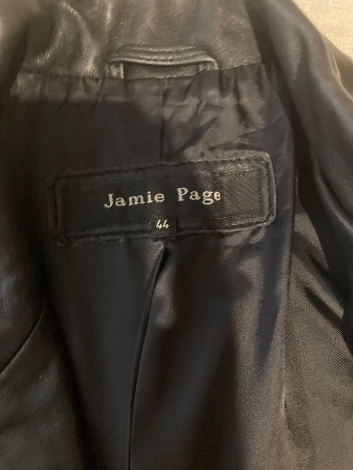 Kadın Siyah Deri Uzun Ceket - Görsel 3