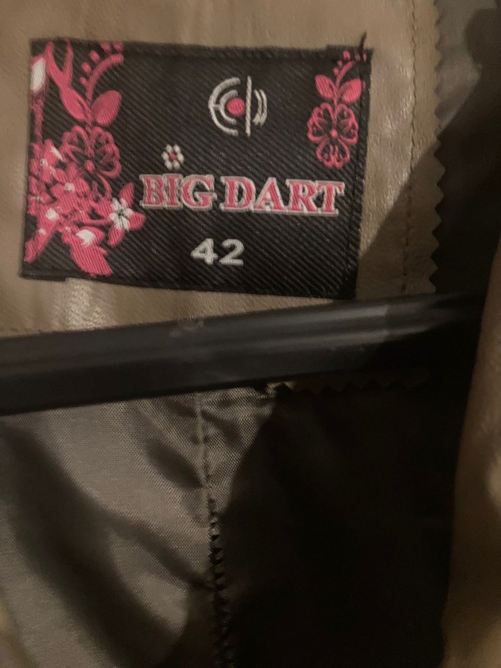 Bej Biker Deri Ceket - Görsel 2