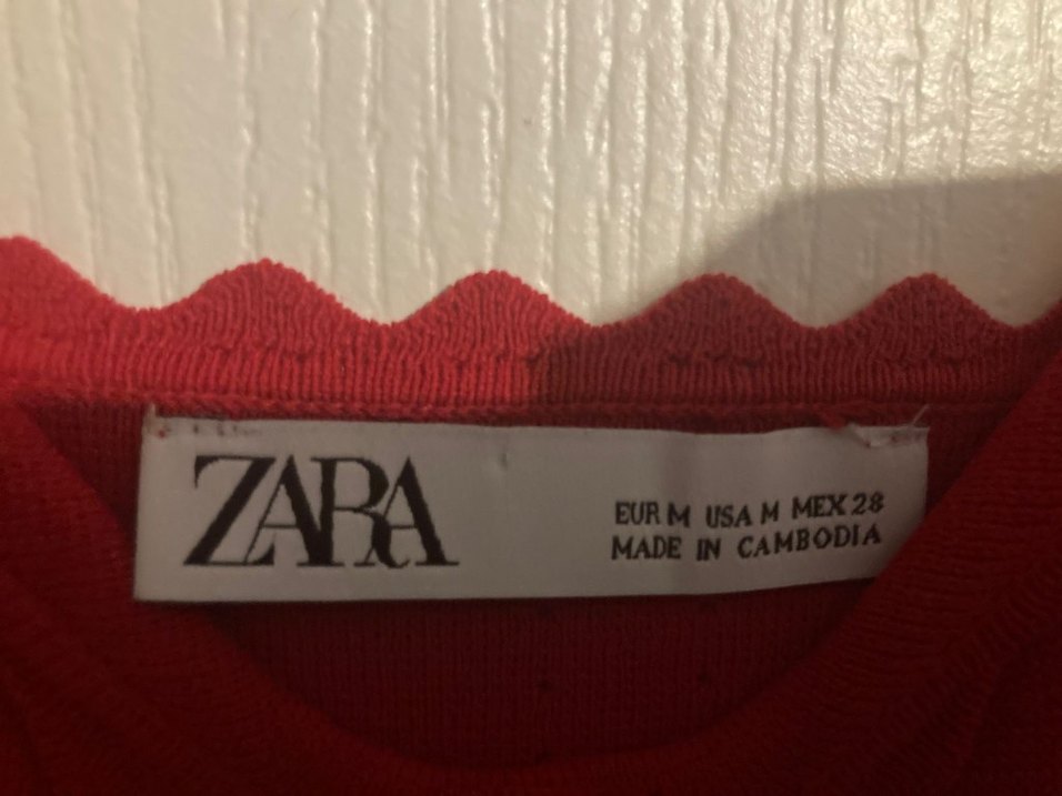 Dantelli Kırmızı Midi V Yaka Elbise - Görsel 2