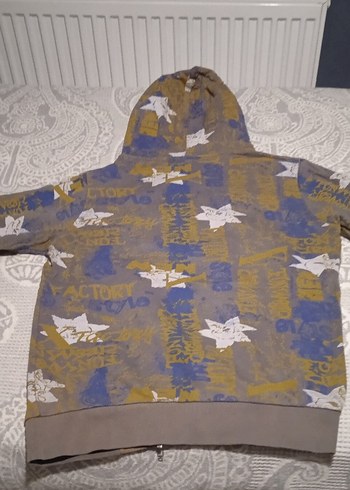 Erkek Çocuk Kapüşonlu Batik Desenli Sweatshirt - Görsel 2
