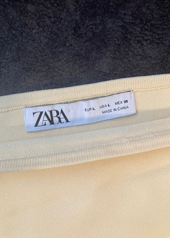 Beyaz Drapeli Uzun Straplez Elbise - Görsel 2